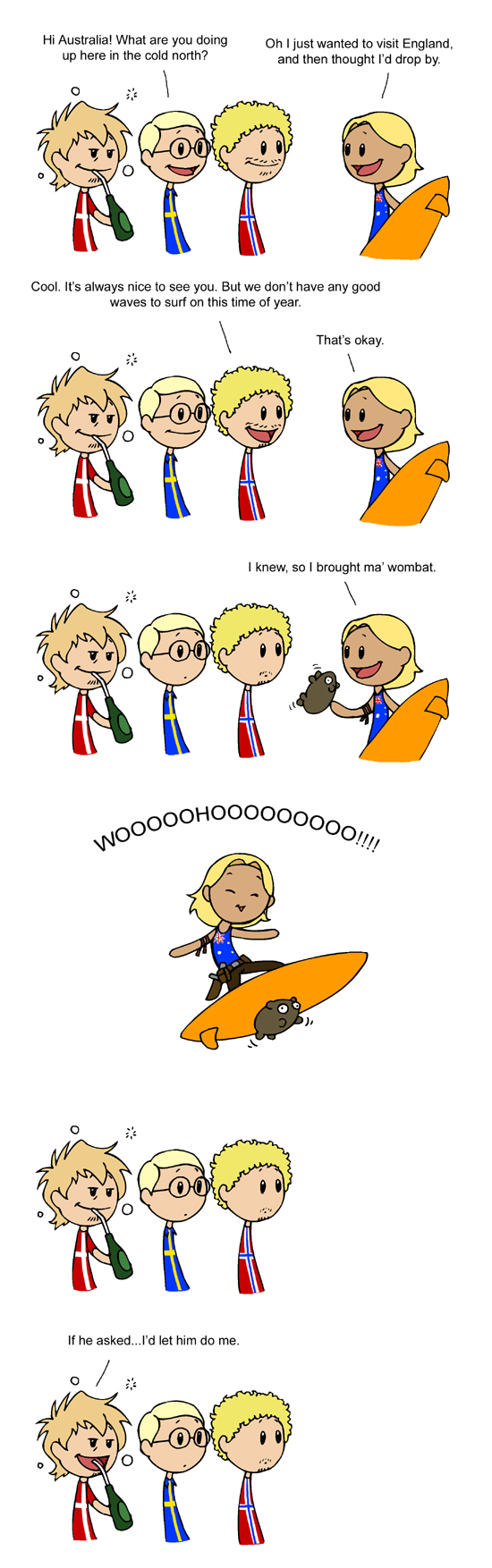 Good to see you Australia SatWcomic.com