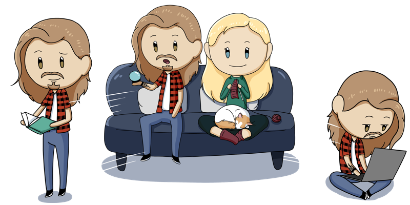 Guy and Girl SatWcomic.com