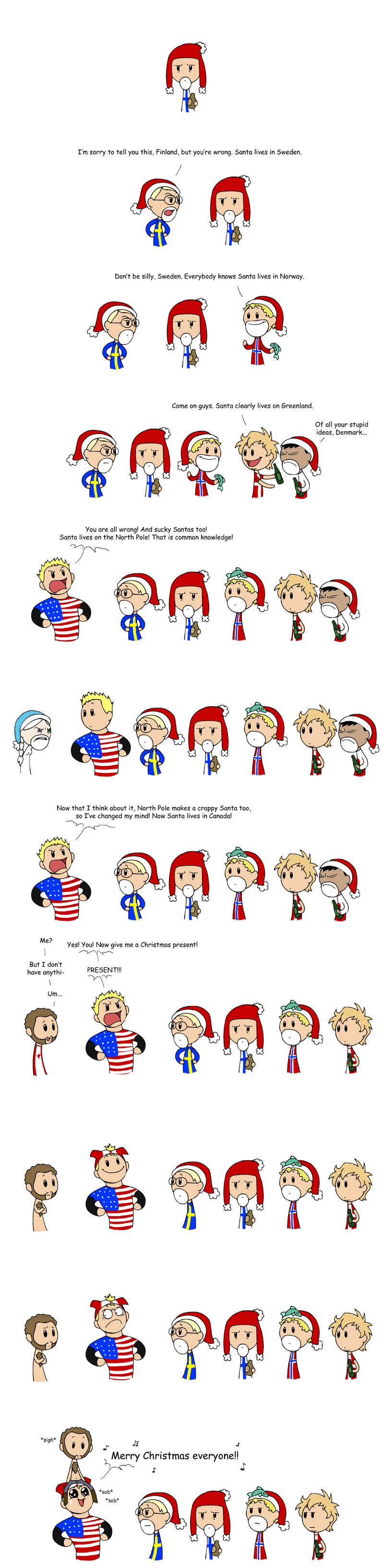 Merry Christmas SatWcomic.com