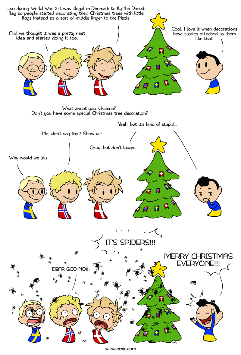 Merry Ukrainian Christmas SatWcomic.com