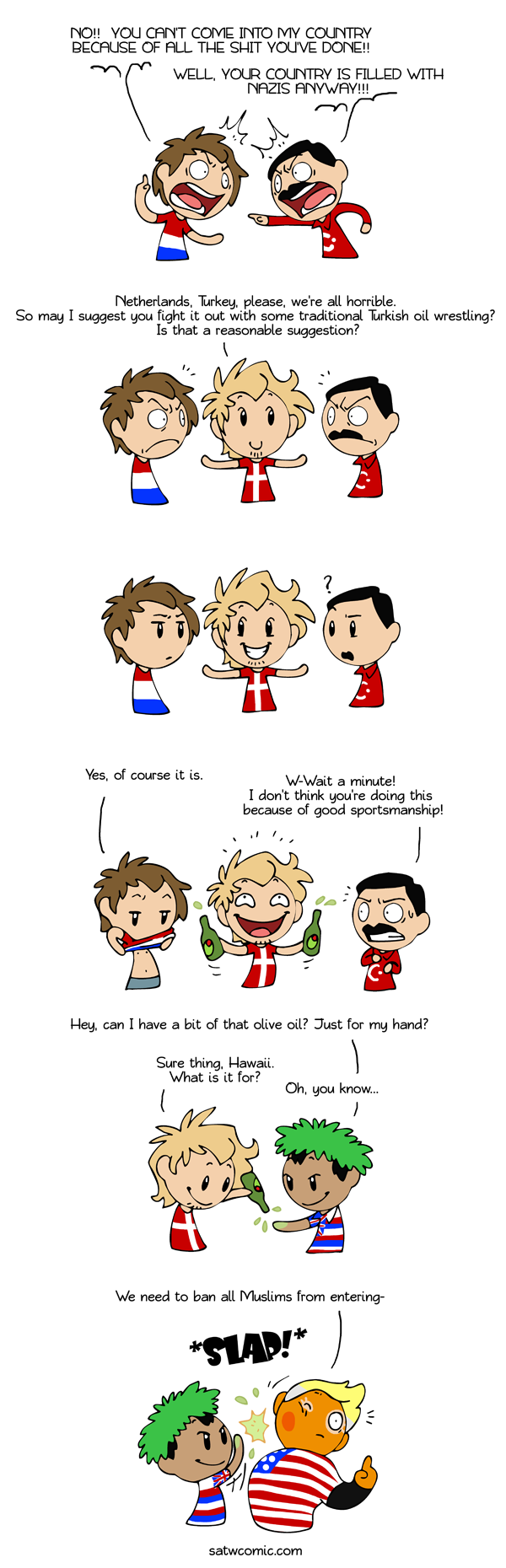 Olive oil is good for the skin SatWcomic.com