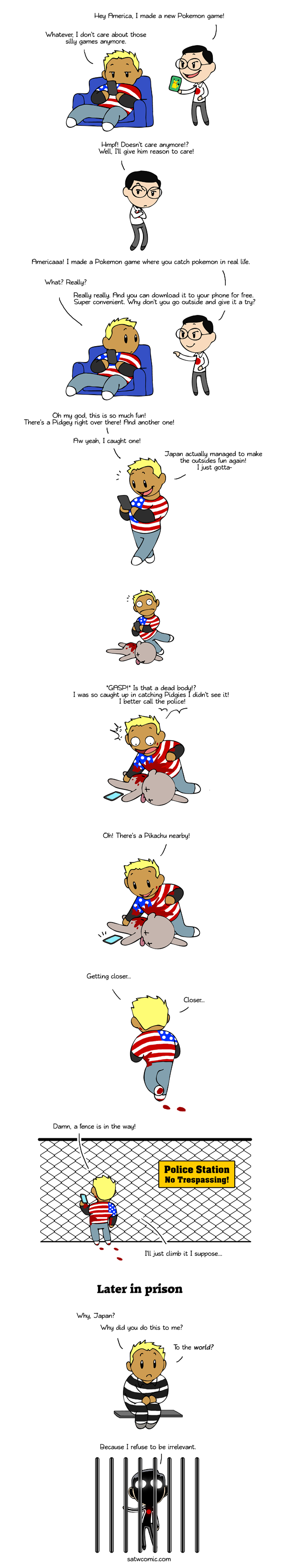 Poke Go where nobody has gone before SatWcomic.com