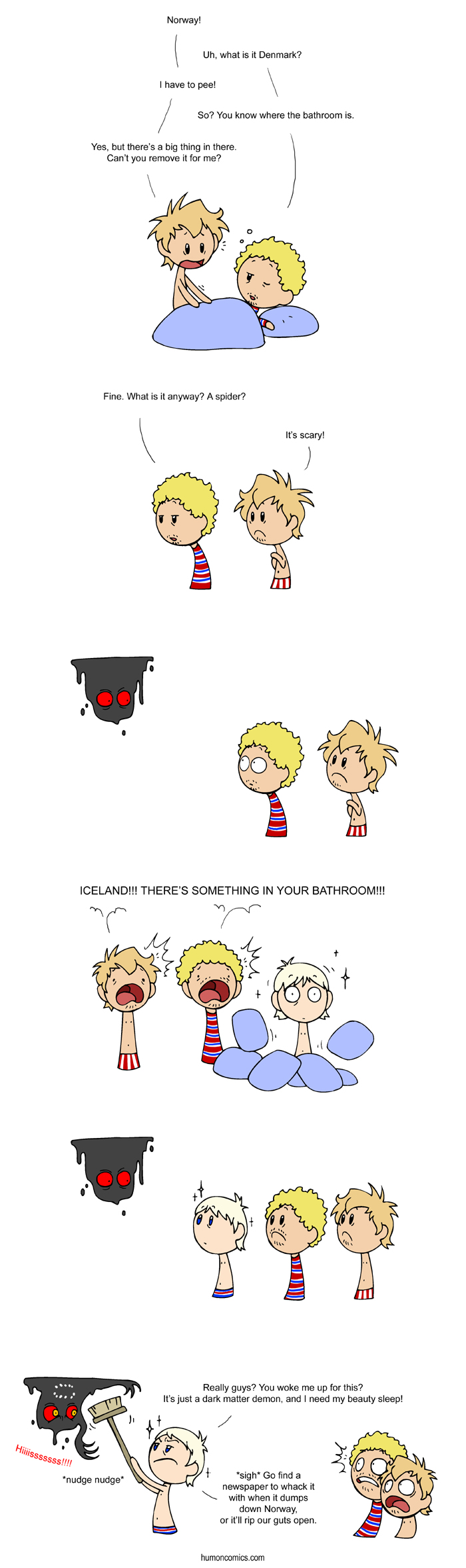 Sleepover at Iceland's  SatWcomic.com
