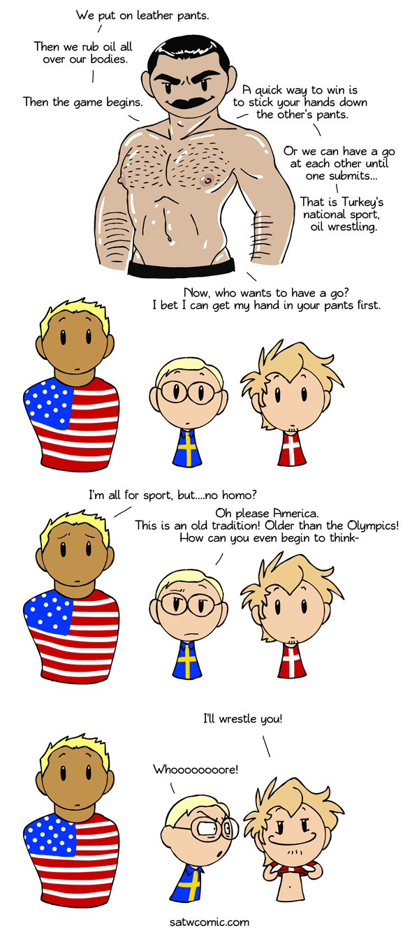 Sports are not for sissies SatWcomic.com