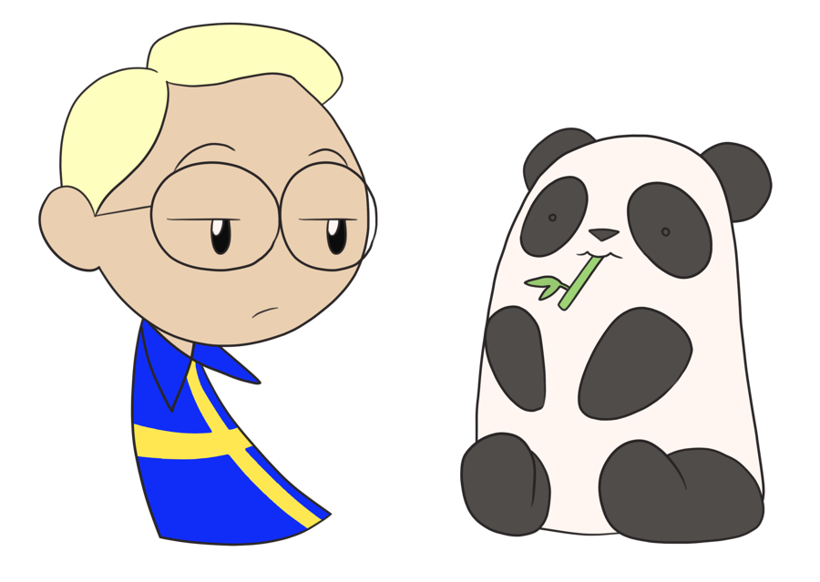 Sweden and Panda SatWcomic.com