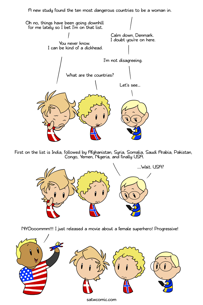 The ideal woman is fictional SatWcomic.com