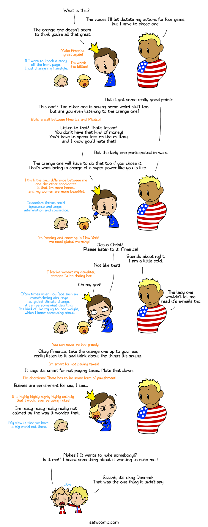 The little voice in America's head SatWcomic.com