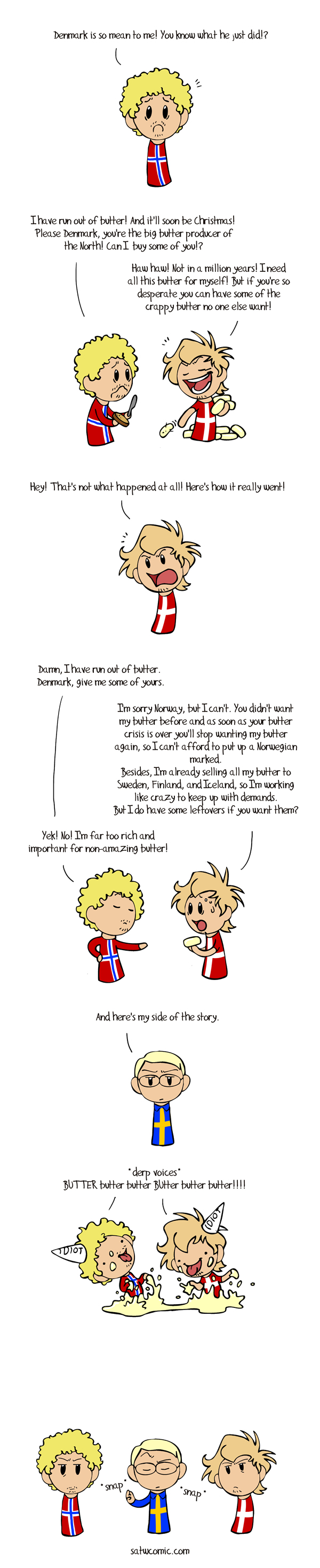 Too little butter SatWcomic.com