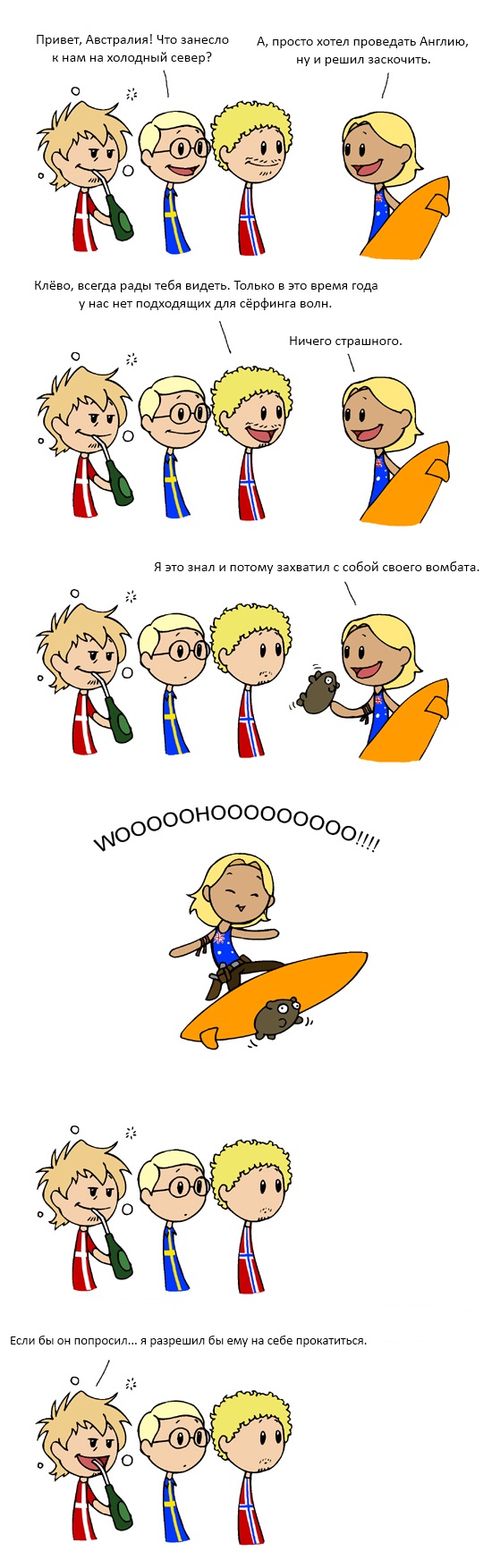Good to see you Australia SatWcomic.com