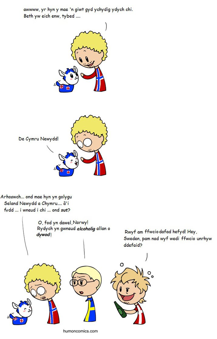 Mae'r defaid yn ciwt SatWcomic.com