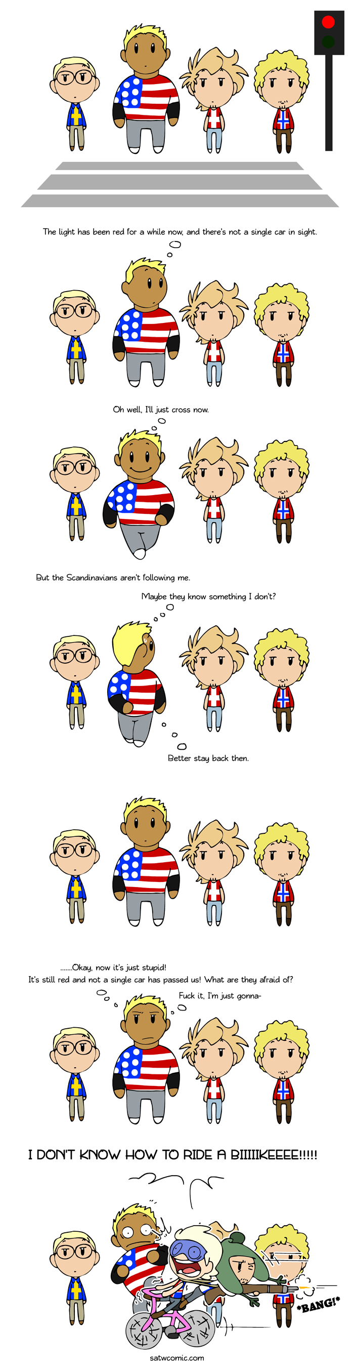 Walking the thin line SatWcomic.com