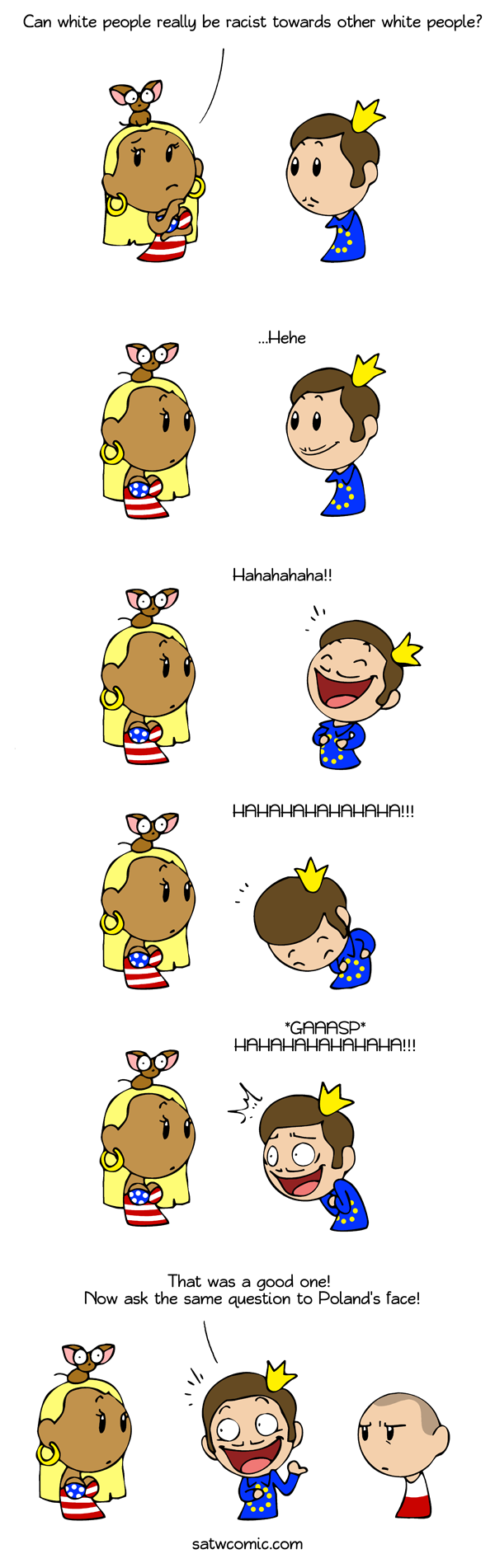 White on white hate crime SatWcomic.com